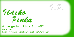 ildiko pinka business card